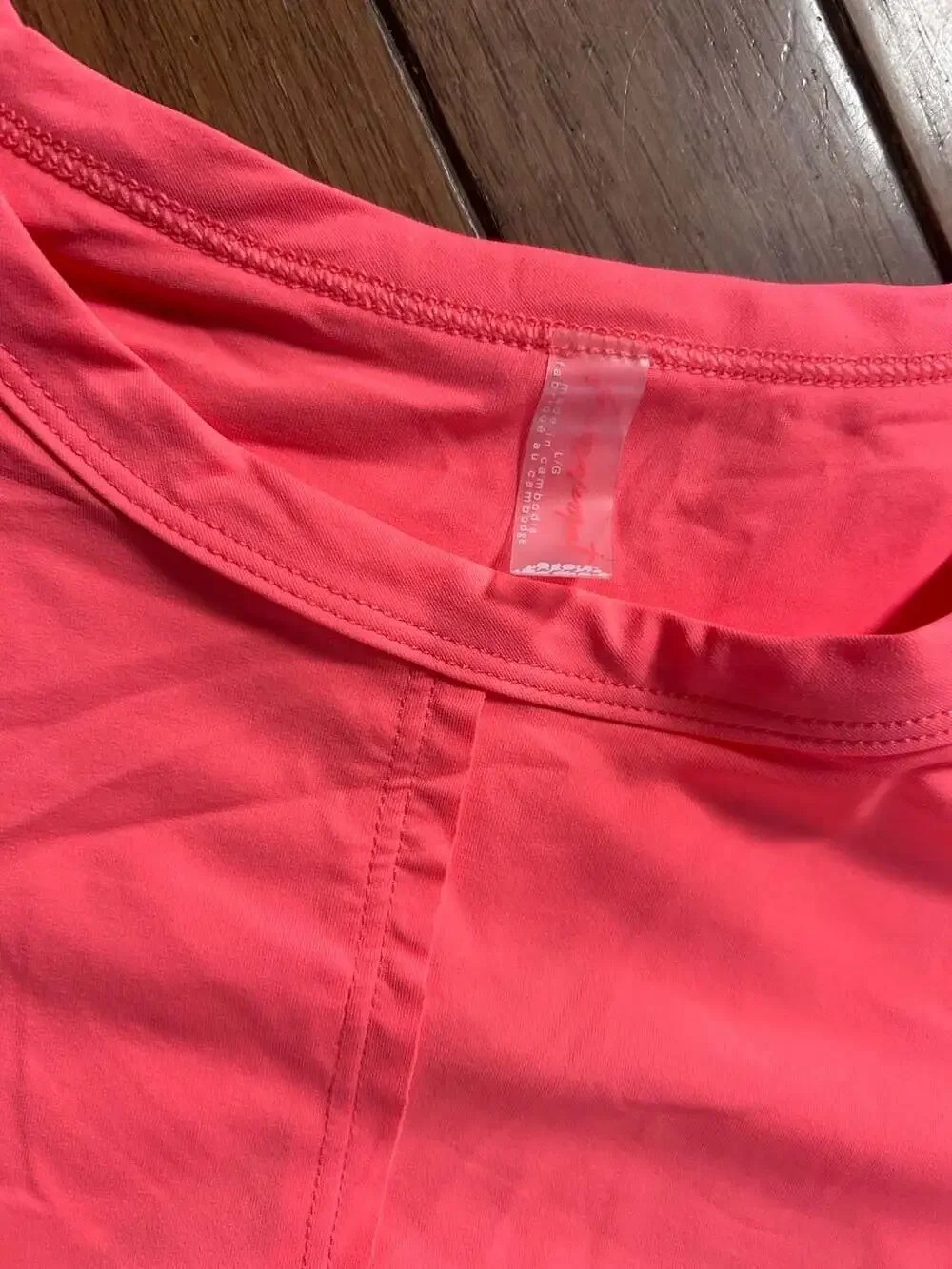 Nwt FP Movement Never Better Ultra-Light Infinity Layer Neon Coral Long Sleeve T